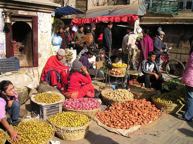 nepal street vendors public domain