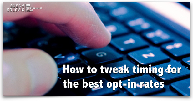 opt in form best practices timing